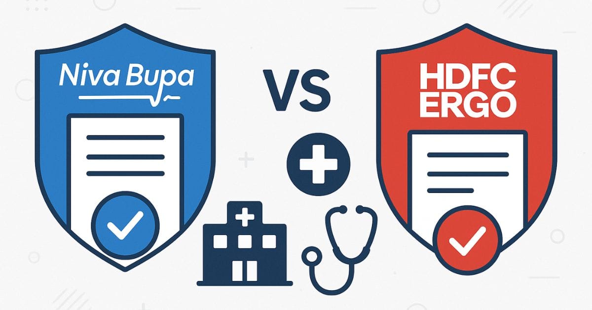 Neva Bupa vs HDFC Ergo Health Insurance BEST Health Insurance Plans 2025